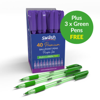 Purple Triangular Ballpoint Pens