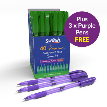 Green Triangular Ballpoint Pens