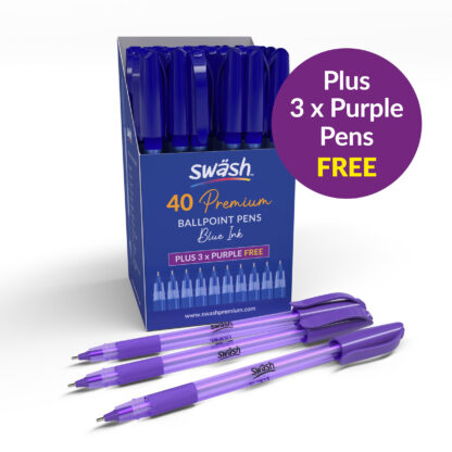 Blue Triangular Ballpoint Pens
