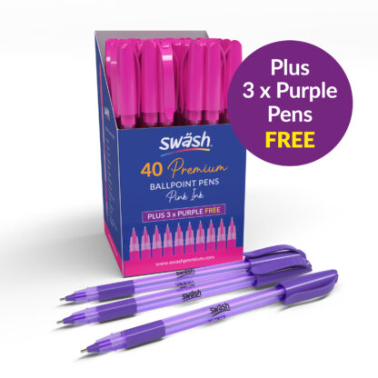 Pink Triangular Ballpoint Pens